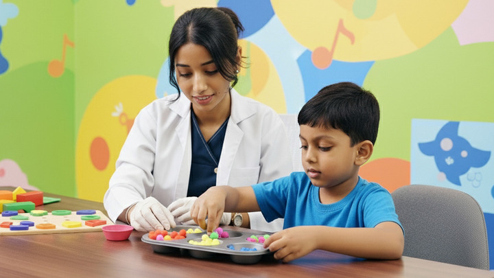 image of Autism centre, Autism centre for autistic children, Autism therapy, Autism support for children, Child development centre. Autism therapy in Greater Noida