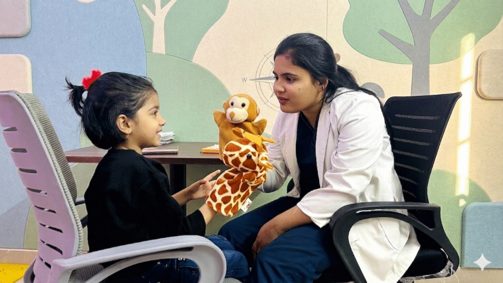 Speech therapy for autism spectrum disorder at Child Development Centre, Greater Noida
